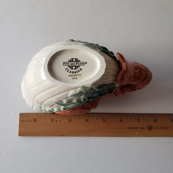 Fritz & Floyd Classics Fish Market Lobster Gravy Boat Fish Market Pattern - Picture 4 of 7